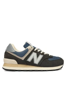SCARPE SNEAKERS UOMO NEW BALANCE U574SGG PELLE BLU ORIGINALE AI 2026 - Foto 1 di 6