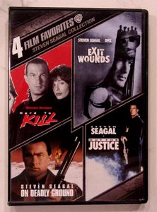 HARD TO KILL + EXIT WOUNDS + ON DEADLY GROUND + OUT FOR JUSTICE DVD - Picture 1 of 2