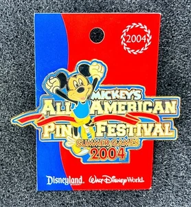 Disney DLR 2004 MICKEY'S ALL AMERICAN PIN FESTIVAL SUMMER GAMES Pin 1702 - Picture 1 of 2