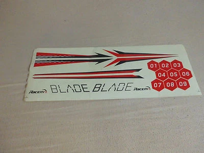 VOLANTEX BLADE Dekorbogen (rot) - Decals RC Boot - Bild 1 von 2