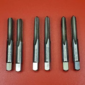 Brubaker MACHINIST Plug Hand Taps Lot of (6) *READ* Vintage - Picture 1 of 10