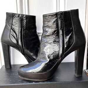 Balenciaga Lackleder, Reißverschluss Plateau Stiefeletten 39 - Bild 1 von 7