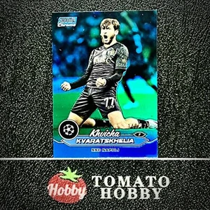 TOPPS STADIUM CHROME UEFA 2023-24 KHVICHA KVARATSKHELIA /175 ROYAL BLUE - Picture 1 of 2