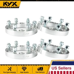 4x 1 inch 6x5.5'' For Toyota Tacoma 4Runner Chevy Colorado Wheel Spacers 12x1.5 - Picture 1 of 12