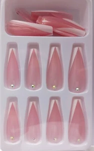 Artificial Nsils With Glue Tab & Nail Glue Pack of 24 Pieces - Picture 1 of 2