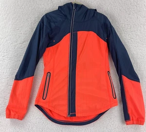 Lululemon Orange Blue Get Up And Glow Jacket Womens Full Zip Hooded Size 4 - Picture 1 of 16