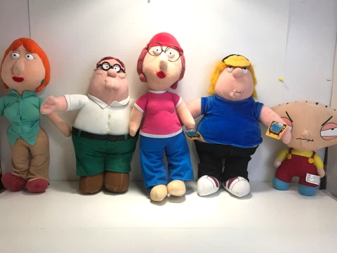 Family Guy Plush Toy Nanco Lot Of 5 Peter Lois Stewie Meg Chris Griffin 2005 Cover