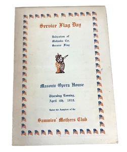 1918 Mahaska County Iowa Masonic Opera House Dedication Program - Picture 1 of 1
