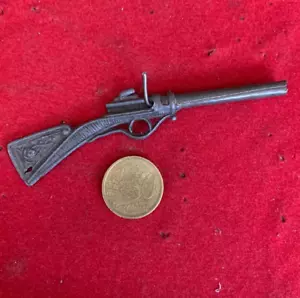 ESPAÑA PISTOL RIFLE VINTAGE SPAIN METAL TOY MINIATURES - Picture 1 of 8