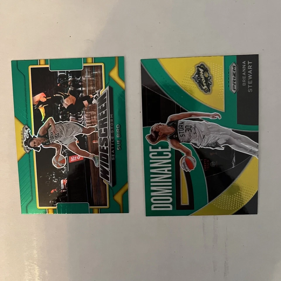 2022 Panini Prizm WNBA Green Prizm Inserts You Pick Get Hyped Widescreen Etc. - Image 1 of 1
