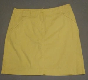 J CREW YELLOW SKIRT Size 10 Cotton - Picture 1 of 10
