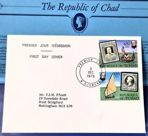 Republic of Chad First Day Cover 1979 Commemorating Sir Rowland Hill - Picture 1 of 3
