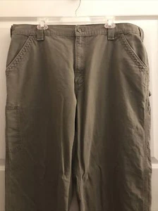 Carhartt Dungaree Fit Work Pants Mens 40x30 Brown - Picture 1 of 10
