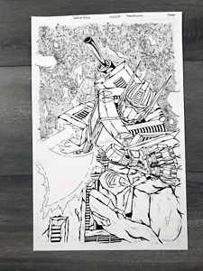 Original Art 11x17 Pencil & Inks for Transformers Exclusive Comic Cover - Picture 1 of 1