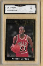1992 CARTWRIGHTS MICHAEL JORDAN  #9 Player Choice Gold Graded Card GMA 7 NM