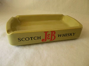 J&B Scotch Whisky großer Werbe-Aschenbecher WADE Ascher Werbung rechteckig grün - Bild 1 von 4