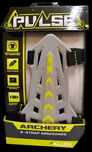 Pulse Archery By Allen 2-Strap Bow Archery Arm-guard Adjustable Gray - Picture 1 of 3