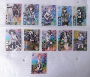 Lot of 11 KanColle Kantai Collection Anime Girls Clear Cards 2013 - 2017 - Bild 1 von 10
