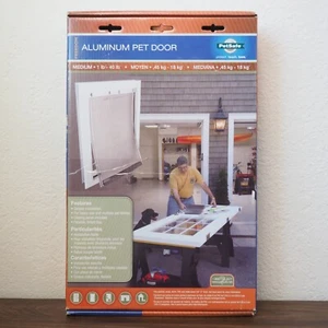 PetSafe Aluminium Haustiertür Medium 1 lb - 40 lb Freedom Doogie Tür Open Box - Bild 1 von 10