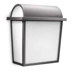 Philips MyGarden Harvest Outdoor Wall Light Anthracite plus 2 x 42W E27 Bulbs - Picture 1 of 6
