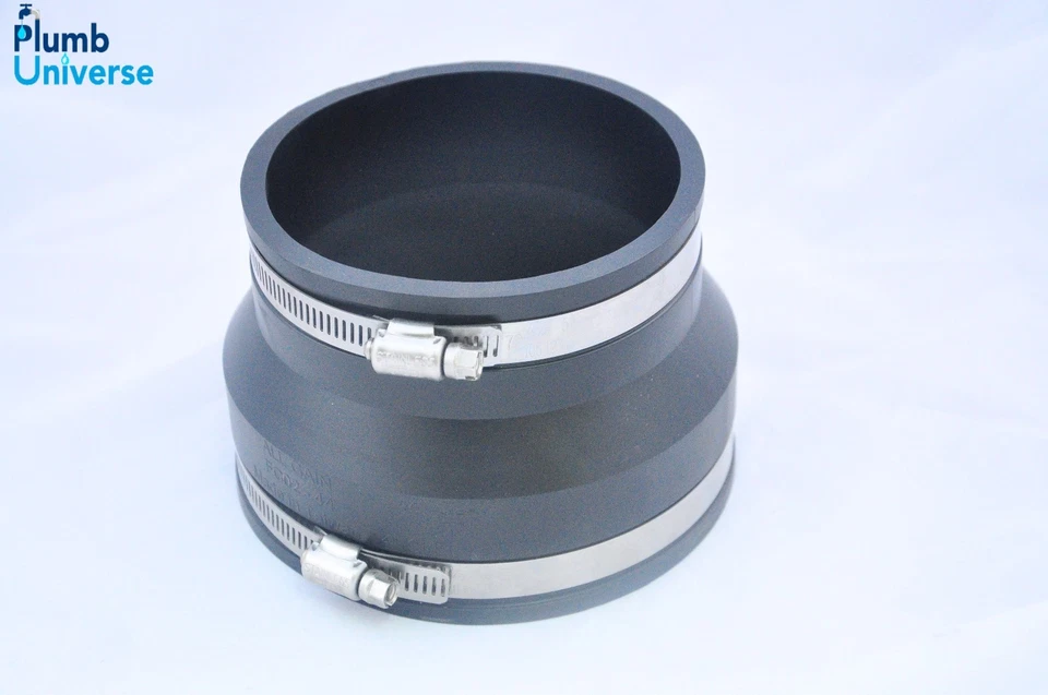 110mm 4" Clay to Plastic Adaptor  Soil Underground Rubber Coupling - Image 1 of 1