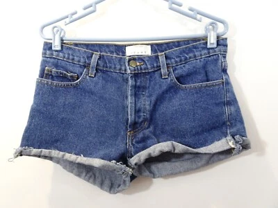 American Apparel Jean Denim Shorts Women's Size 28 Cuffed Made in USA - Image 1 of 4