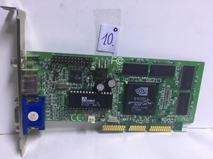 Nvidia Gforce 2mx 200 32 MB AGP VGA DSUB S-Video Graphics Card PC TESTED OK !!! - Picture 1 of 12