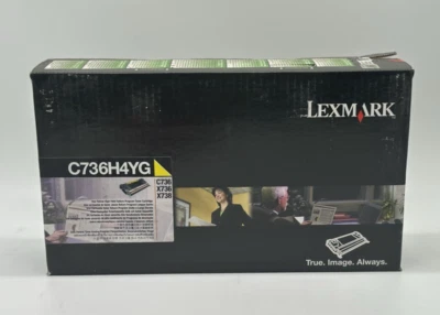 Lexmark Yellow High Yield Return Program Toner Cartridge C736H4YG - Image 1 of 3