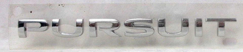 Fits; Pontiac Pursuit " PURSUIT " Decklid Trunk Emblem Nameplate 2005 2006 - Image 1 of 4