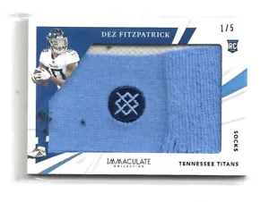 2021 Panini Immaculate Collection- Socks Material-Dee Fitzpatrick-#1 of 5-NM+ - Picture 1 of 2
