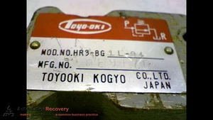 TOYOOKI HR3-BG1L-04 BALANCING PISTON RELIEF VALVE, NEW* #169711 - Picture 1 of 5