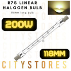 R7s 200w Halogen Security Light Bulb 118mm longer Garden Linear lumen