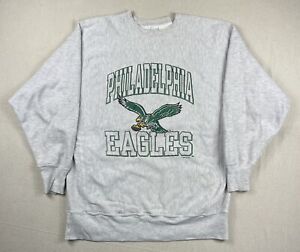 Vtg Philadelphia Eagles Champion Reverse Weave Crewneck 90s Sweatshirt 2 XL NFL