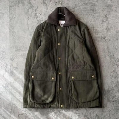 Uniqlo JW Anderson Quilted Jacket Men Size S Khaki Wool Outerwear - Image 1 of 4