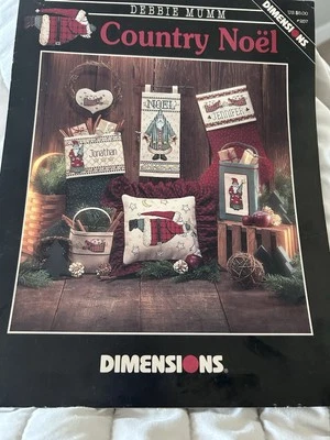 Dimensions “Country Noel” Counted Cross Stitch Patterns Designed By Debbie Mumm - Image 1 of 4