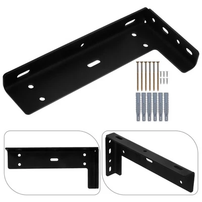  2 Pcs Staffe Mensole Da Muro Reggi Staffa Di Supporto Sullo Scaffale - Imagen 1 de 4