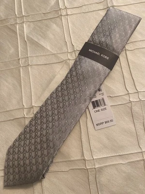 Nuevo con etiquetas Corbata Michael Kors Para Hombres Remson Pin-Dot Plateada OS  Foto 1 de 3