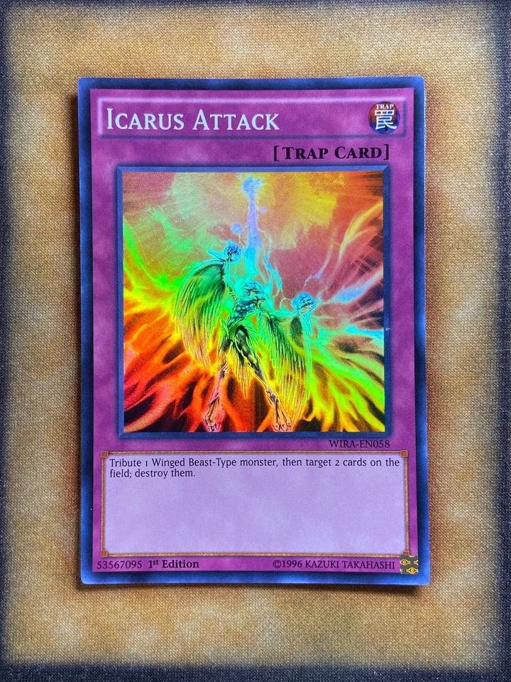 Yugioh Icarus Attack WIRA-EN058 Super Rare 1st Ed NM - Image 1 of 1
