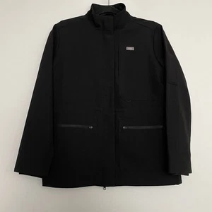 Women’s FIGS Black Page Scrub Jacket Black 3737 Size Small  - Picture 1 of 9