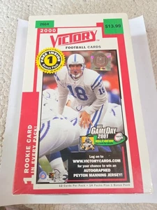 2000 Victory Football Box 15 Pack Factory Sealed Rookie Card Tom Brady Year New - Picture 1 of 7