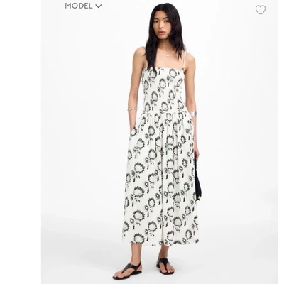 Maxi Vestido Madewell Calado Blanco Girasol Floral Vacaciones Talla XXS 2XS NUEVO CON ETIQUETAS Foto 1 de 4