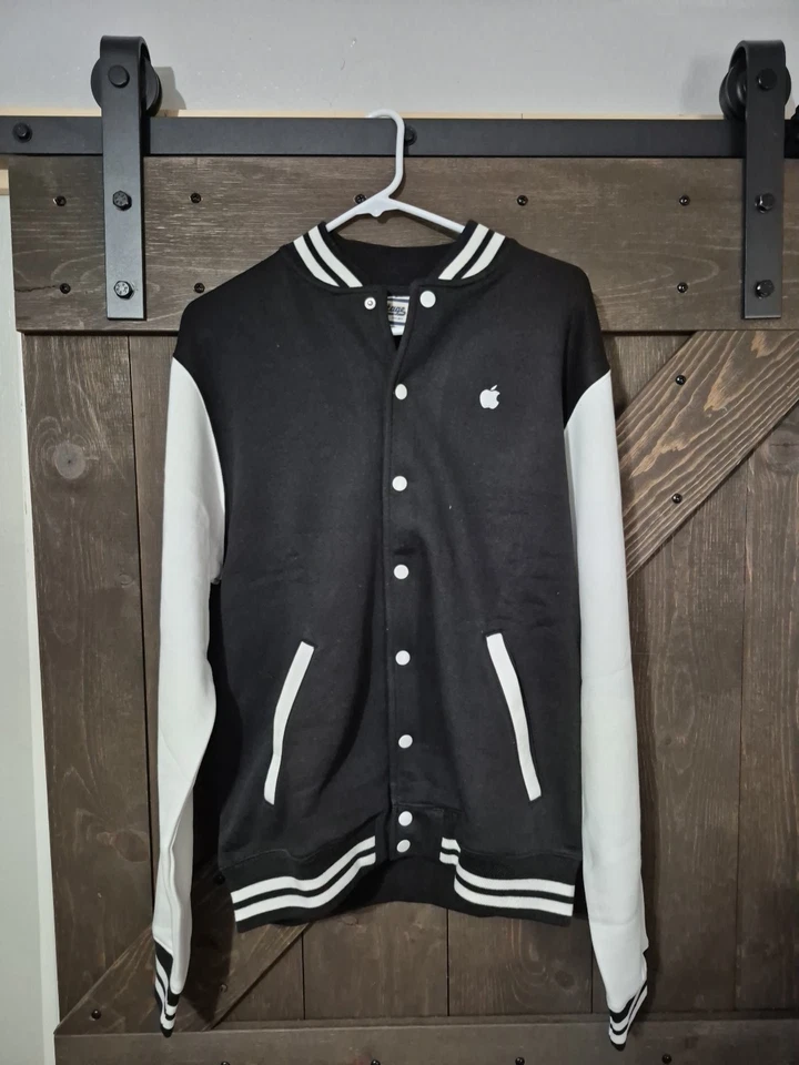 NWOT Vintage Apple Branded "Vantage" Letterman Varsity Jacket - Sz Med - Image 1 of 4