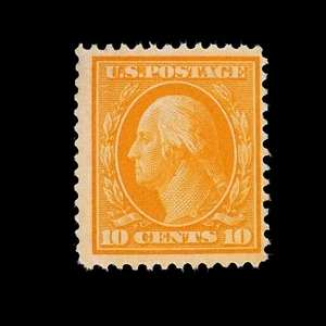 LSS 1909 US 10c Washington Yellow Scott #338 MNH Perf 12 (L03) - Imagen 1 de 2