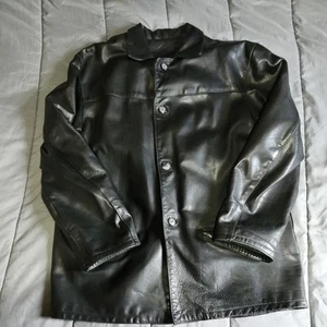 Pelletteria ZIP Firenze - Italy Mens Black Leather Jacket w/ Liner - Picture 1 of 6