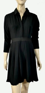 NWT Soft Light Slinky Theory Short Black A Line Shirt Dress size 6 - Picture 1 of 6