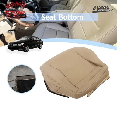 Driver Side Bottom Leather Seat Cover Tan For 10-14 Mercedes Benz E350 E550 — 第 1/4 张图片