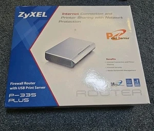 ZyXEL P-335 Plus - Routeur pare-feu 4 ports avec serveur d'impression USB Neuf - Photo 1/6