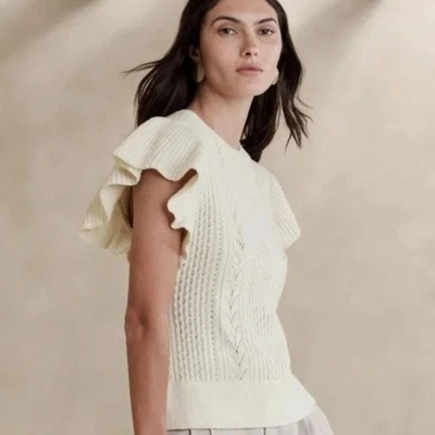 Blusa suéter de lã Junie Banana Republic nova com etiquetas! Tamanho G! US$ 120! - Imagem 1 de 4