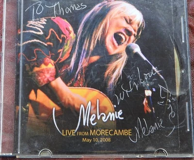 Melanie (Safka) - CD"Live From Morecambe, May 10, 2008" - SIGNIERT (!) + Widmung - Bild 1 von 2