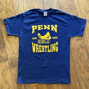 Vintage William Penn University Statesmen Wrestling T-Shirt L Y2K 2001/02 Iowa State - Bild 1 von 7